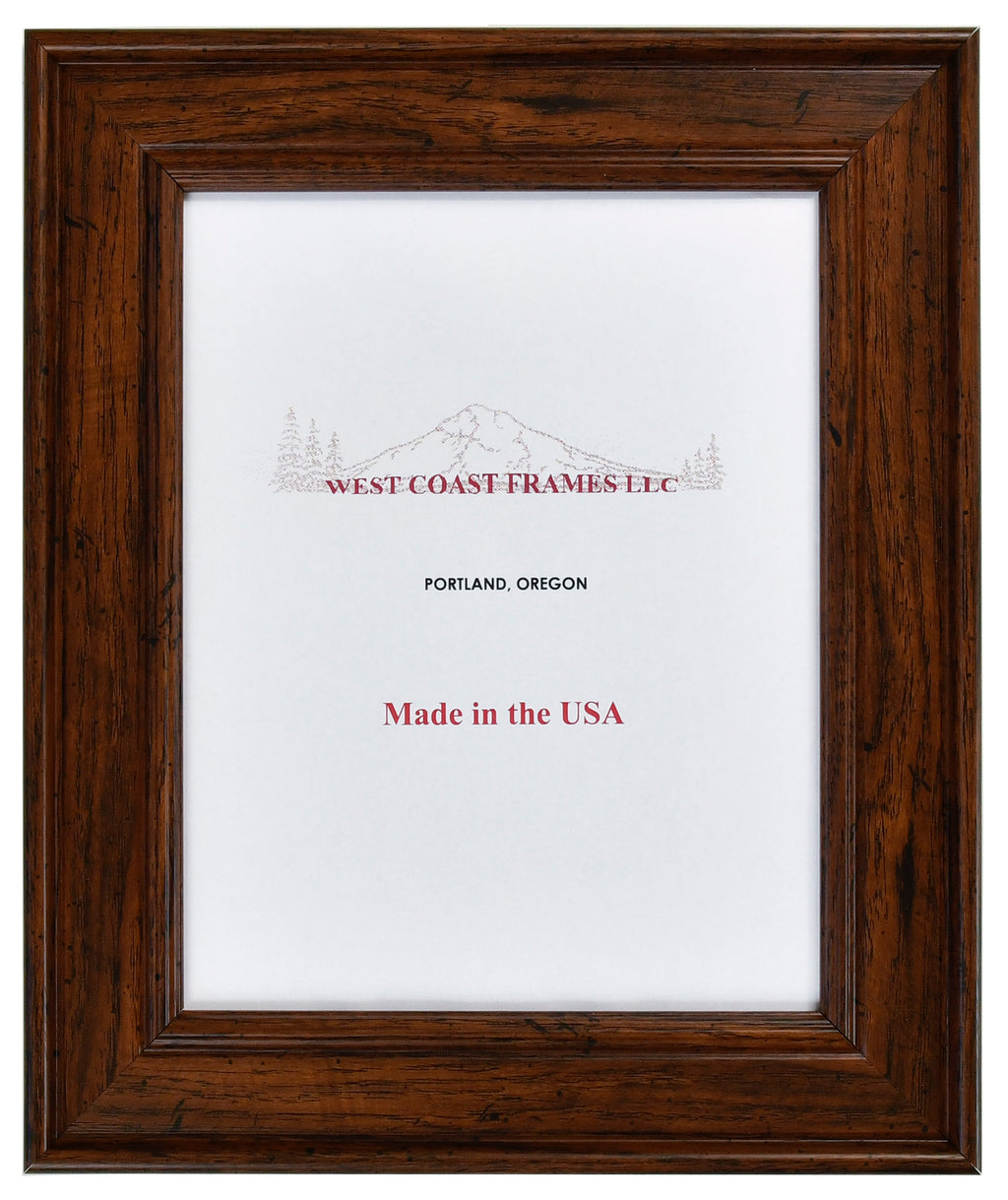 14041 - 2" Rustic Walnut Poly Picture Frame