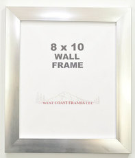 70215 - 1-1/4" Silver Poly Picture Frame - Clear Glass
