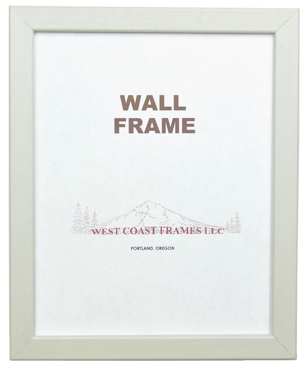 72021 - 3/4" White MDF Picture Frame - Clear Glass