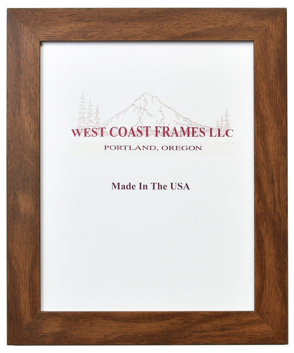 Walnut Picture Frame - 1-1/4" Moulding - Clear Glass - 51671