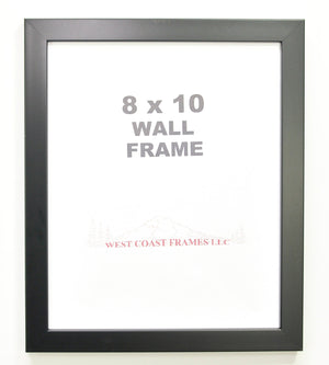 70213 - 1-1/4" Black Poly Contemporary Picture Frame - Clear Glass