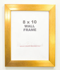 70261 - 1-1/4" Gold Poly Contemporary Picture Frame - Clear Glass