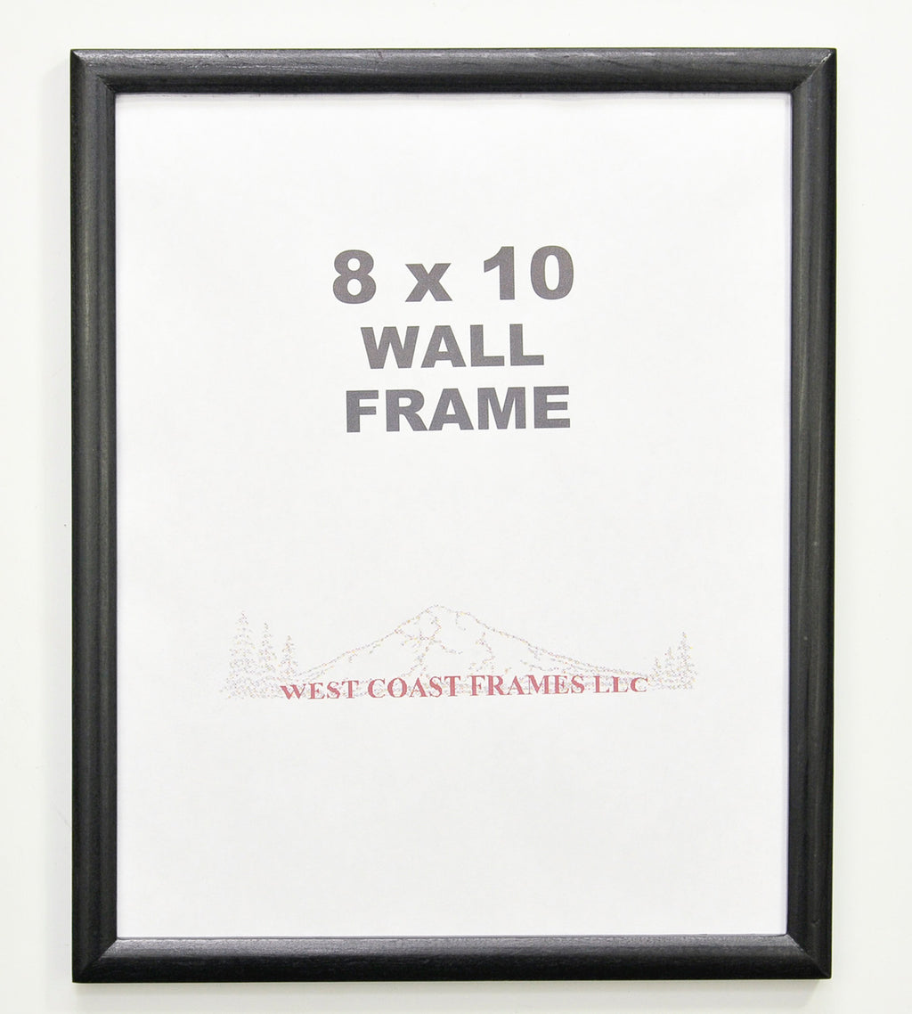 712 Black Wood Certificate Frame - Clear Glass