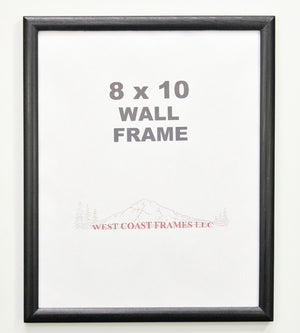 712 Black Wood Certificate Frame - Clear Glass