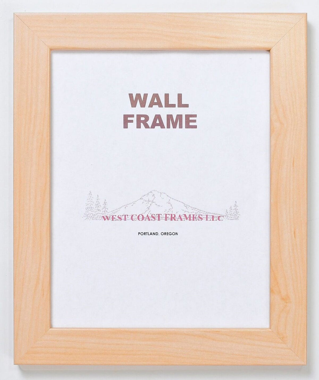 26015 - 1-1/2" Natural Finish MDF Picture Frame - Clear Glass