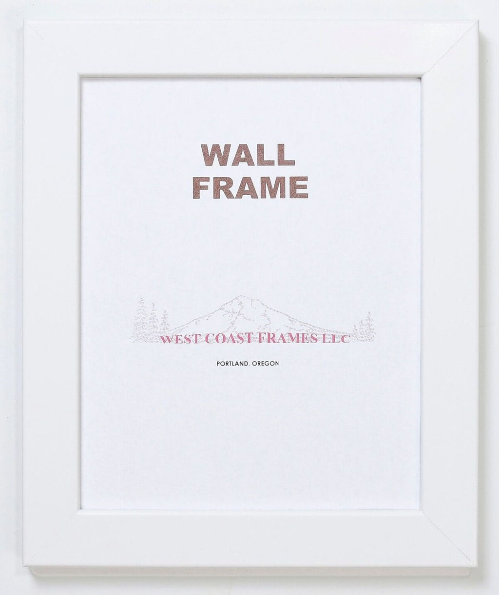 26021 - 1-1/2" White MDF Picture Frame - Clear Glass