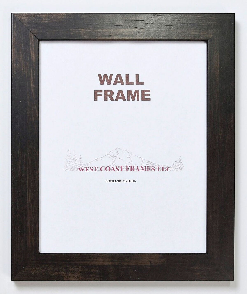 26061 - 1-1/2" Espresso Walnut MDF Picture Frame - Clear Glass