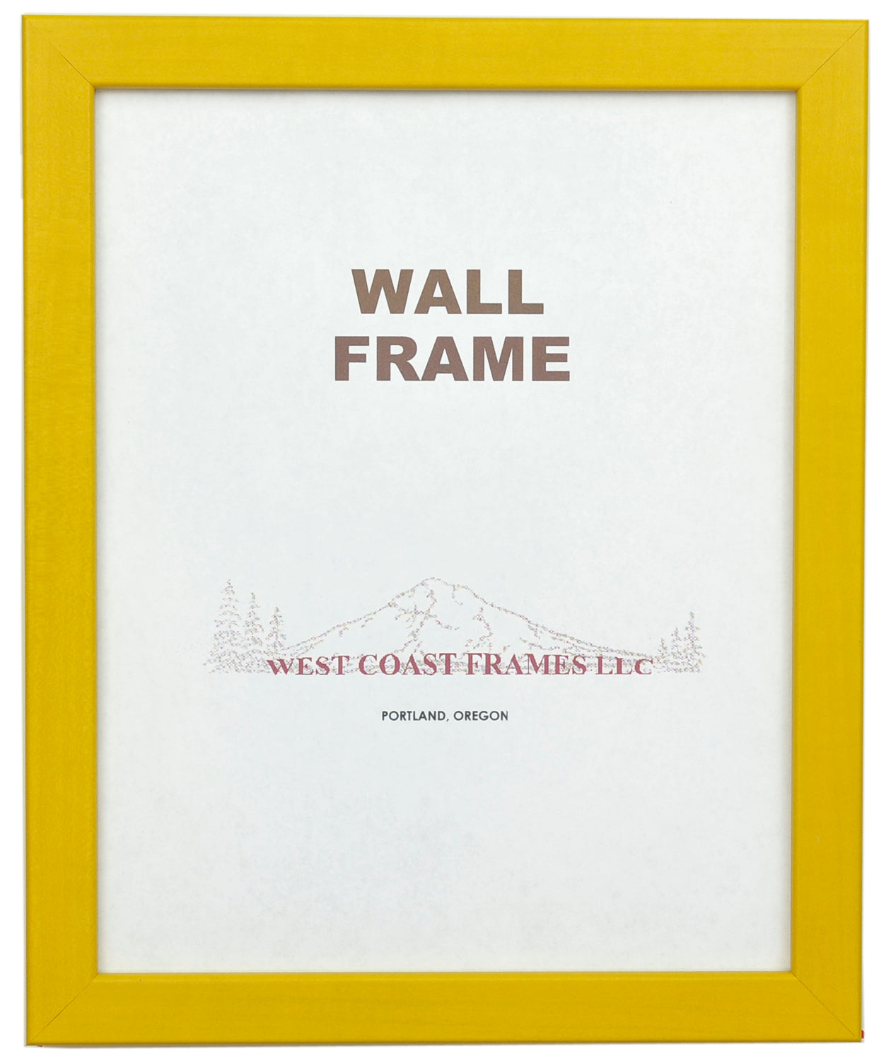 72027 - 3/4" Yellow MDF Picture Frame - Clear Glass