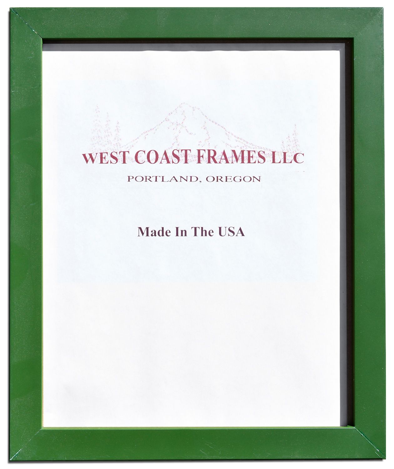 Wood Picture Frames -  Multiple Colors - Clear Glass