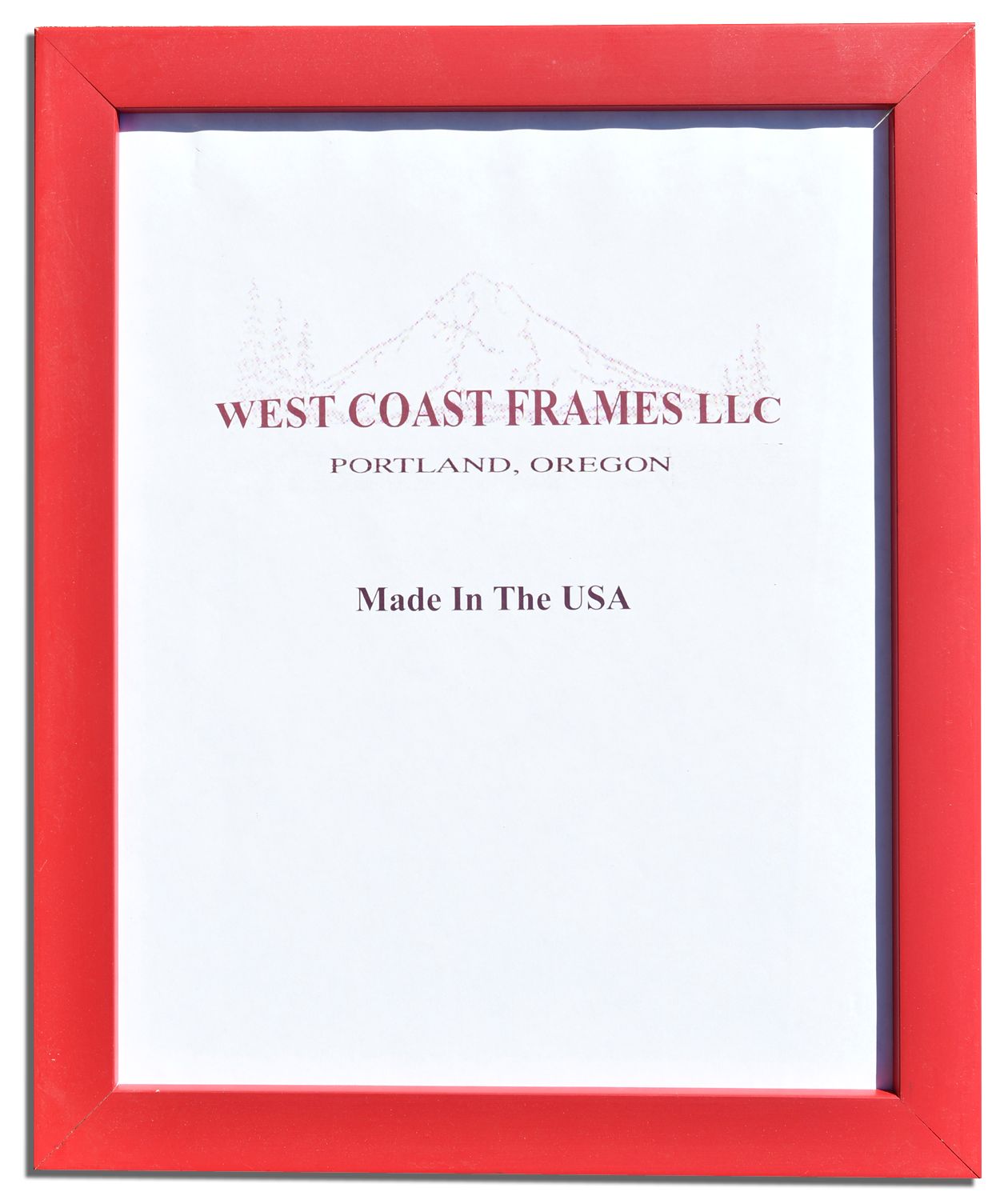 Wood Picture Frames -  Multiple Colors - Clear Glass