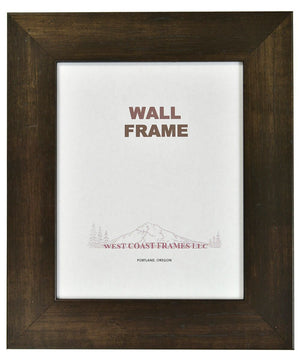 Wider Picture Frame - Natural - Rust - Walnut - Rustic - MADE IN USA - West Coast Picture Frames LLC