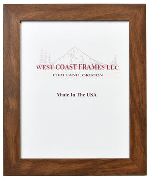Walnut Picture Frame - 1-1/4" Moulding - Clear Glass - 51671