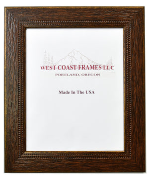Rustic Western Style Picture Frame - 2" Moulding - Clear Glass - 59841