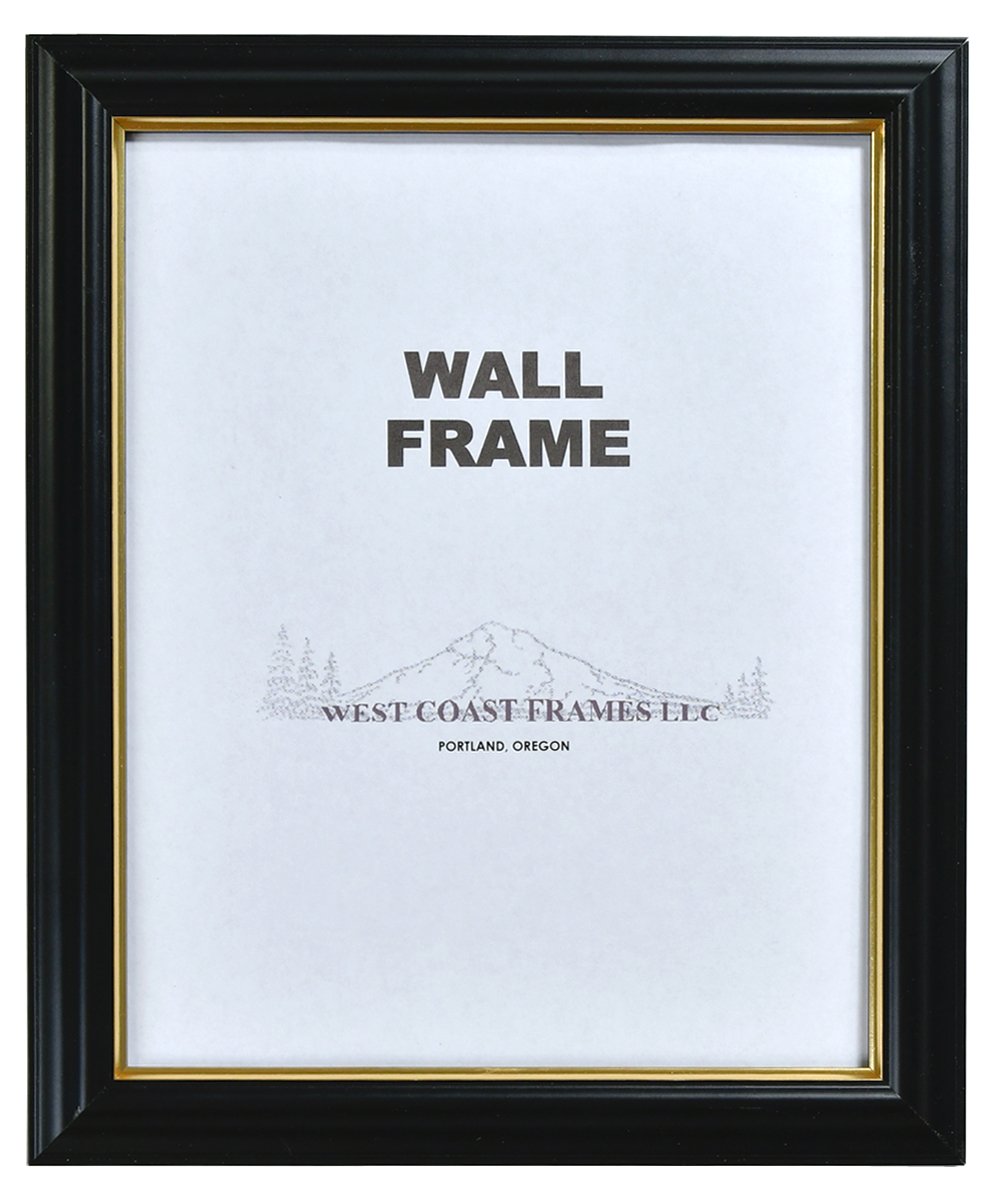 Picture Frame with Glass - Black 3329 or Cherry 3324 with Gold stripe