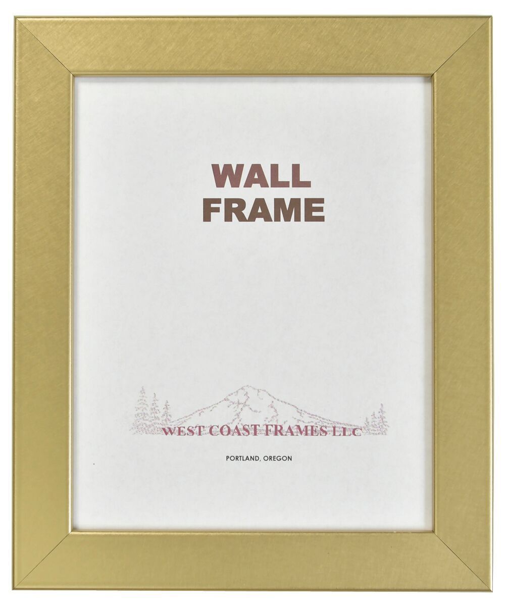 26446 -1-1/4" Swirled Gold Finish MDF Picture Frame - MADE IN USA - Clear Glass