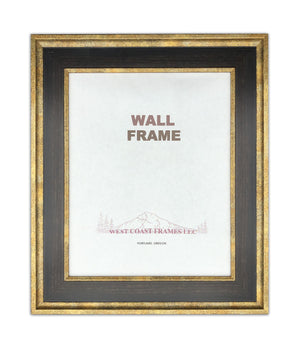 501413 - Picture Frame - Gold with Walnut panel